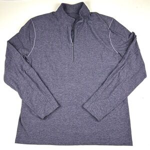 Men's Lululemon Soft Jersey Half Zip Pullover Shirt Jacket Size XL Purple